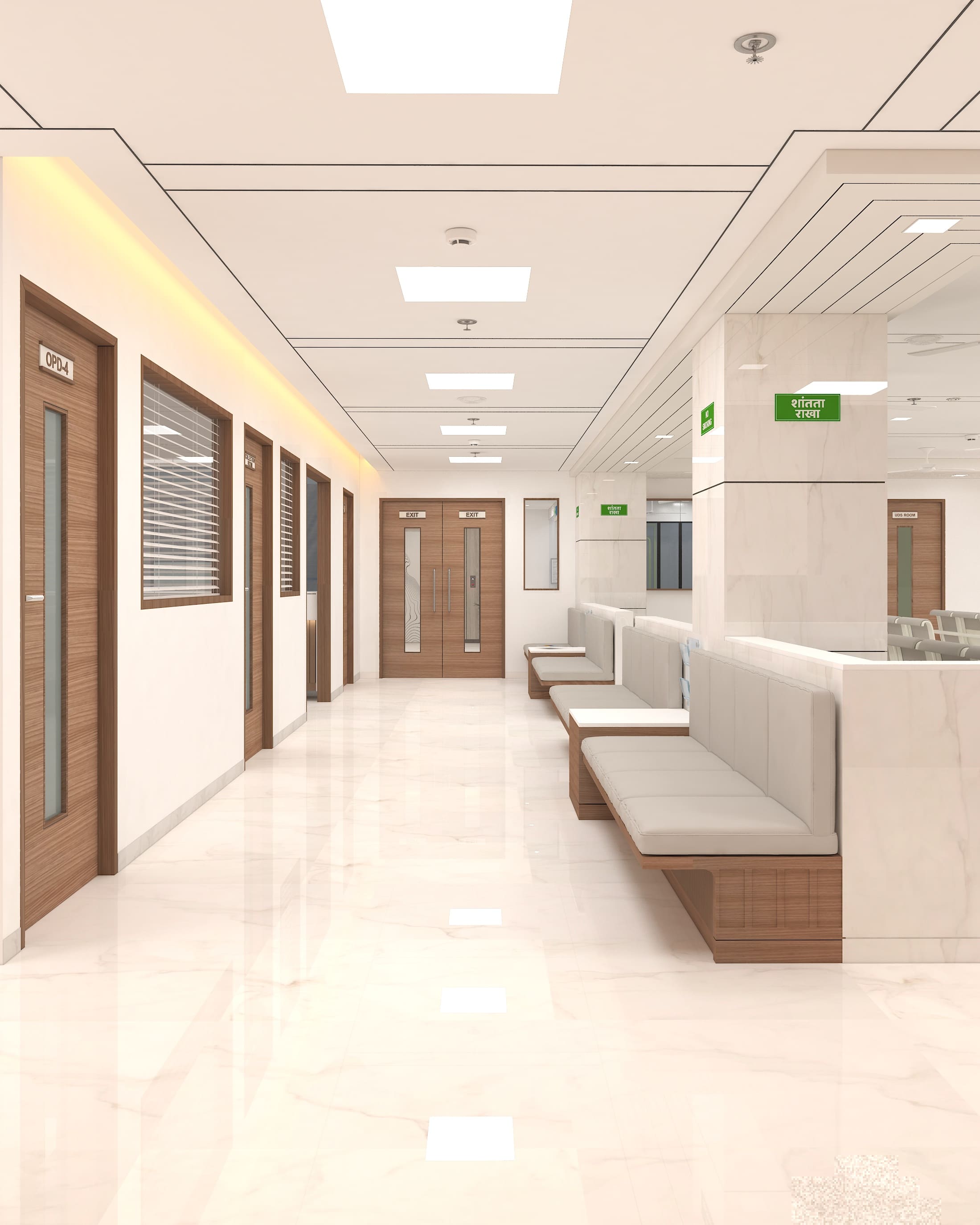 Satalkar Lotus Hospital Interior Project | Trance Interiors Image
